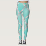 Leggings Blanc vaches Turquoise Bleu d'oeuf de Robin<br><div class="desc">Leggings.</div>
