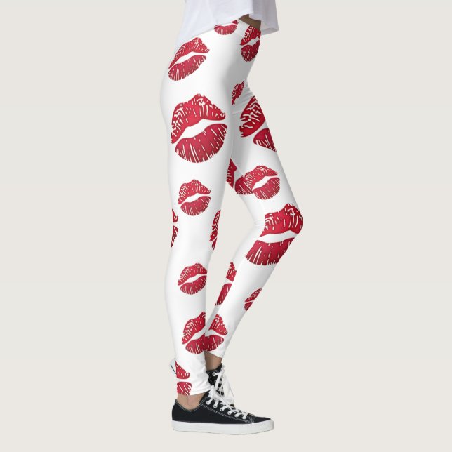 leggings blanco con besos (Droite)