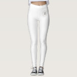 Leggings blancs Ajouter votre nom Texte Télécharge<br><div class="desc">Ajoutez Votre Nom De Texte Logo Moderne Élégant Modèle Leggings Blancs.</div>