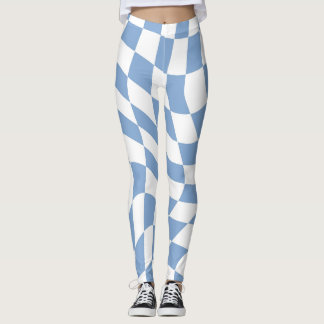 Leggings blancs bleus