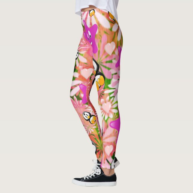 Leggings blancs de pingouin (Gauche)