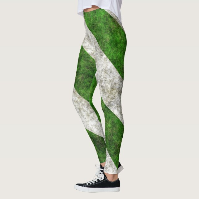 Leggings Blancs Et Grunges Vertes (Gauche)