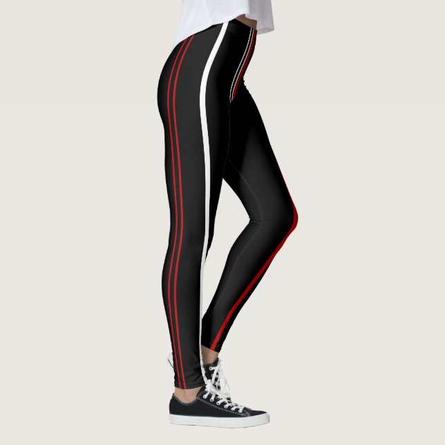 Leggings Blancs rouges et noirs (Droite)
