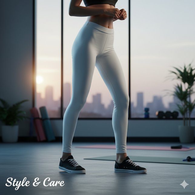 Leggings blancs tendance pour un look superbe (Trendy White Leggings for a Stunning Look)