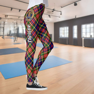 Leggings Blason de Clan Christie sur tartan