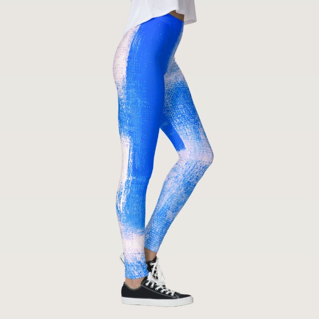 Leggings Bleu Abstrait (Droite)