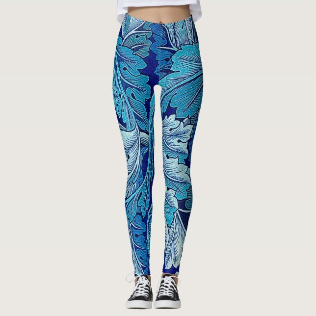 Leggings Bleu Acanthe, William Morris (Devant)