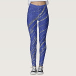 Leggings Bleu & Argent Moderne Glam Marbre Frappe Party Men<br><div class="desc">Bleu & Argent Moderne Glam Marbre Frappe Party Menu</div>