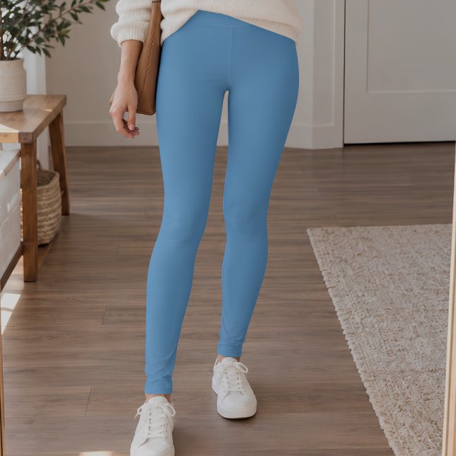 Leggings Bleu Barbeau Uni (Créateur téléchargé)