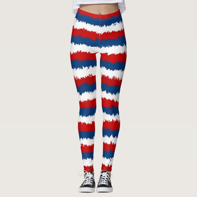 Leggings Bleu, blanc et rouge Cool (Devant)
