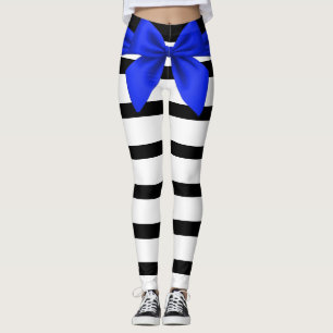 Leggings Bleu brun noir et blanc