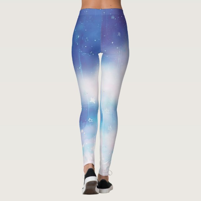 Leggings bleu céleste (Dos)