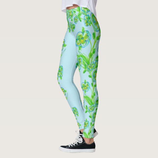 Leggings bleu ciel clair (Gauche)