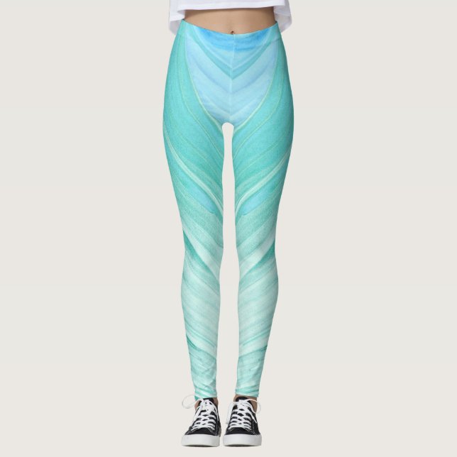 Leggings bleu clair (Devant)