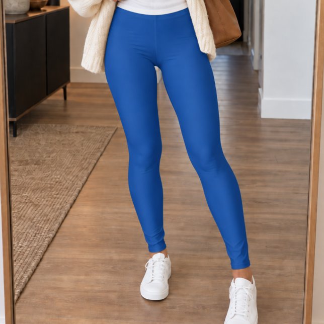 Leggings Bleu Cobalt Uni (Créateur téléchargé)