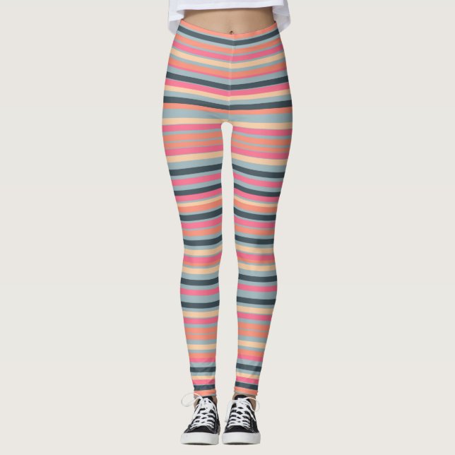 Leggings Bleu d'abricot rose horizontal (Devant)