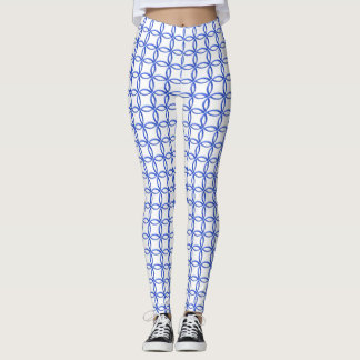 Leggings - Bleu Encadrement des anneaux