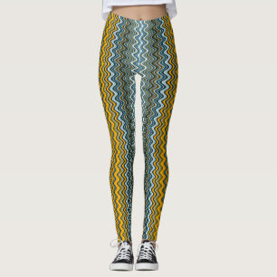 Leggings Bleu et Jaune