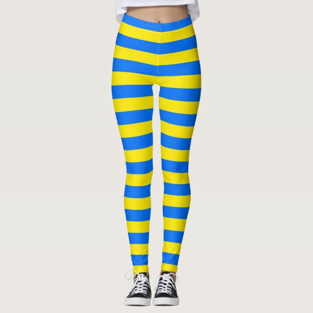 Leggings Bleu et jaune (Devant)