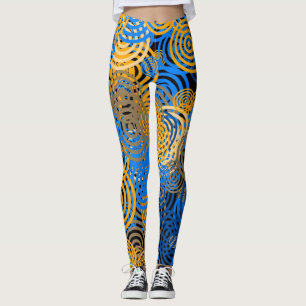 Leggings BLEU et JAUNE    - Légumineuses