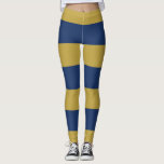 Leggings Bleu et or<br><div class="desc">rayures épaisses de couleur bleue et or.</div>