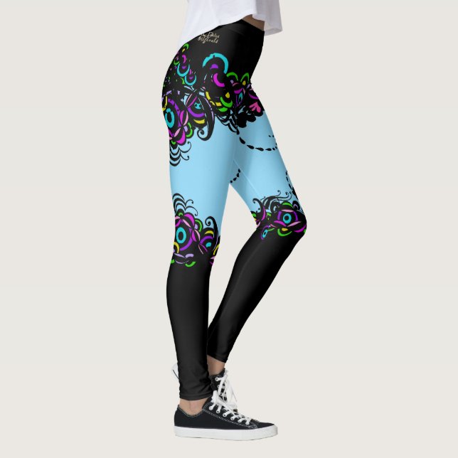 Leggings bleu Isabella (Droite)