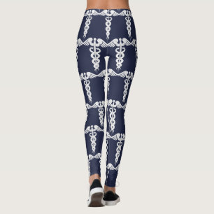 Leggings Bleu marine élégant soignant de symbole Médical