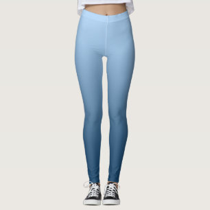 Leggings Bleu neutre et simple de gradient