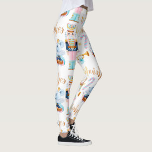Leggings Bleu Rose Vintage Nutcracker