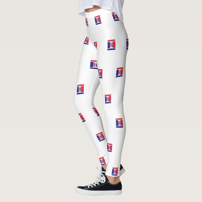 Leggings Bleu rouge États-Unis (Gauche)