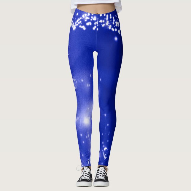 Leggings Bleu Splash (Devant)