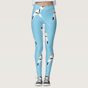 Leggings Bleu Tropicbird à queue blanche