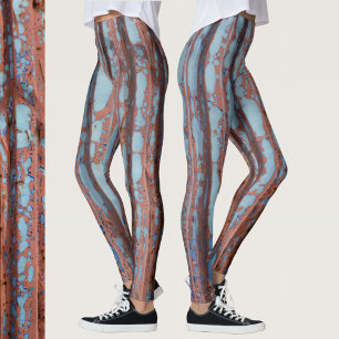 Leggings Bleu urbain et rouge
