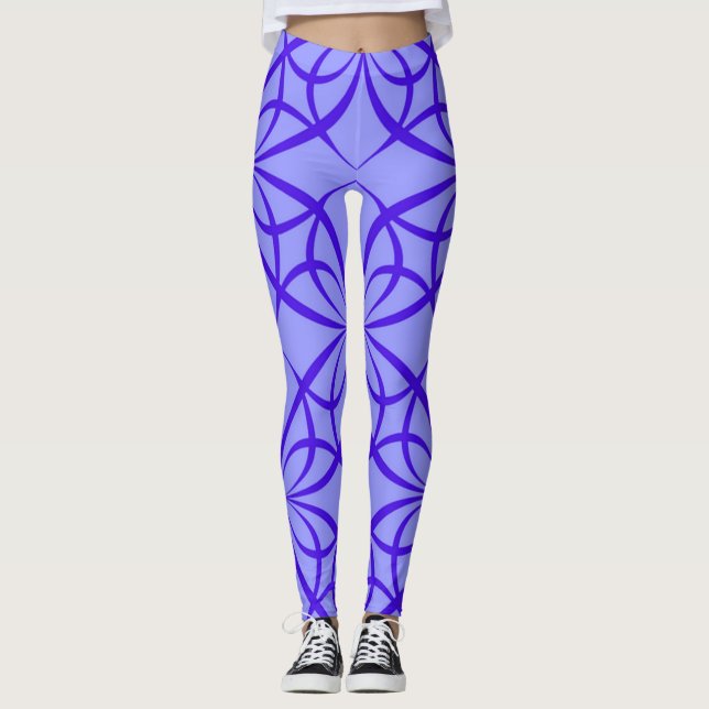 Leggings Bleu | Zazzle_Growshop. (Devant)
