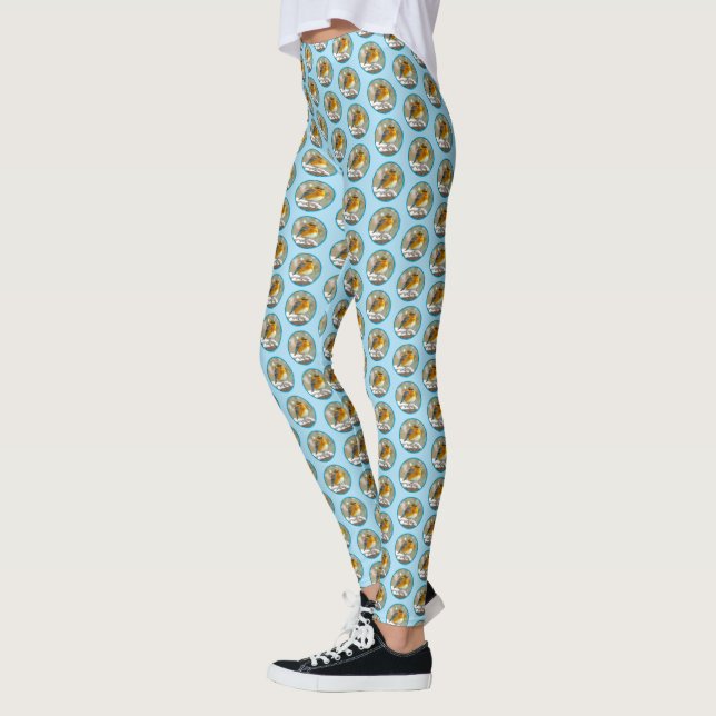 Leggings Bleuet de l'Est en neige - Photo originale (Gauche)