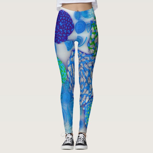Leggings bleus (Devant)