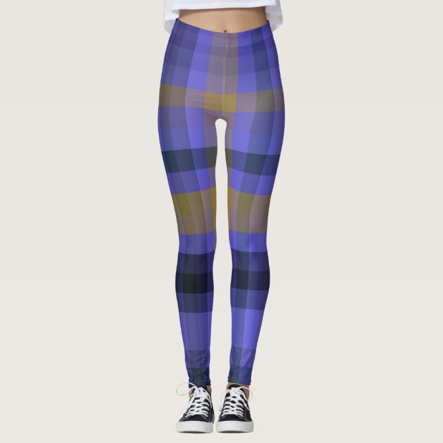Leggings bleus dorés (Devant)