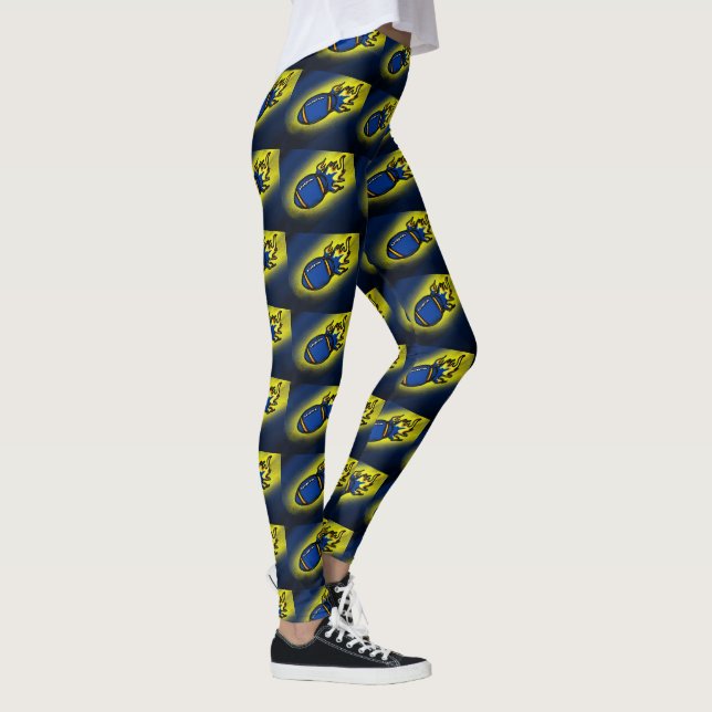 LEGGINGS BLEUS ET JAUNES (Droite)