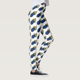 LEGGINGS BLEUS ET JAUNES