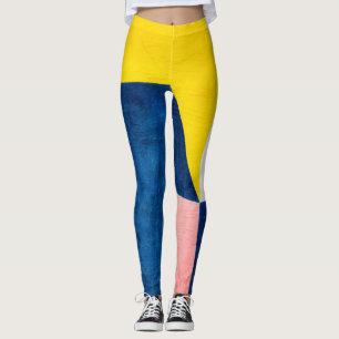 Leggings bleus et jaunes