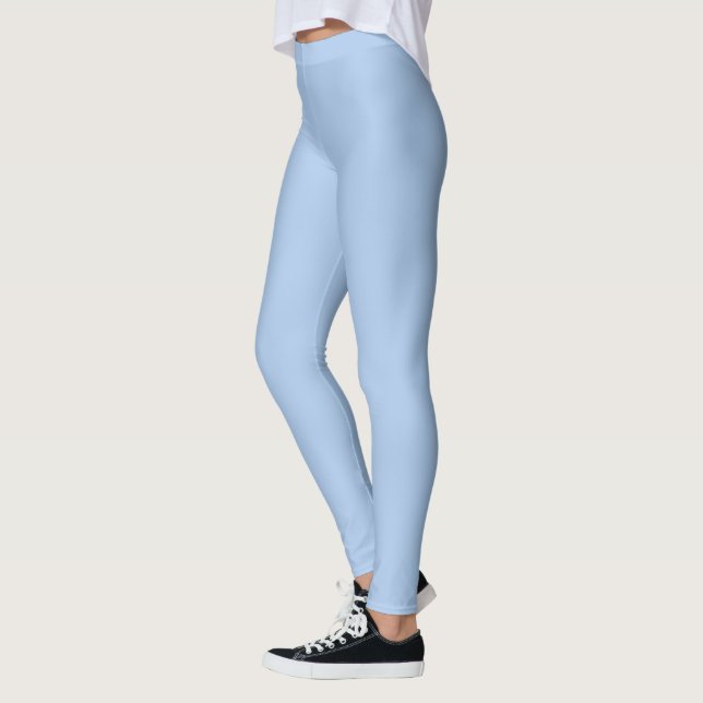 Leggings bleus français couleur solide (Gauche)