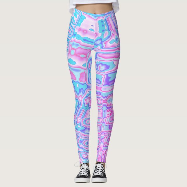 Leggings Blobs colorés (Devant)