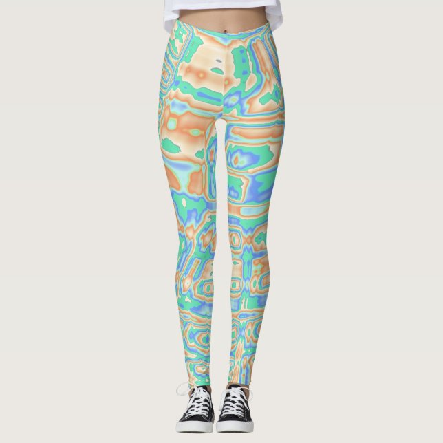 Leggings Blobs colorés (Devant)