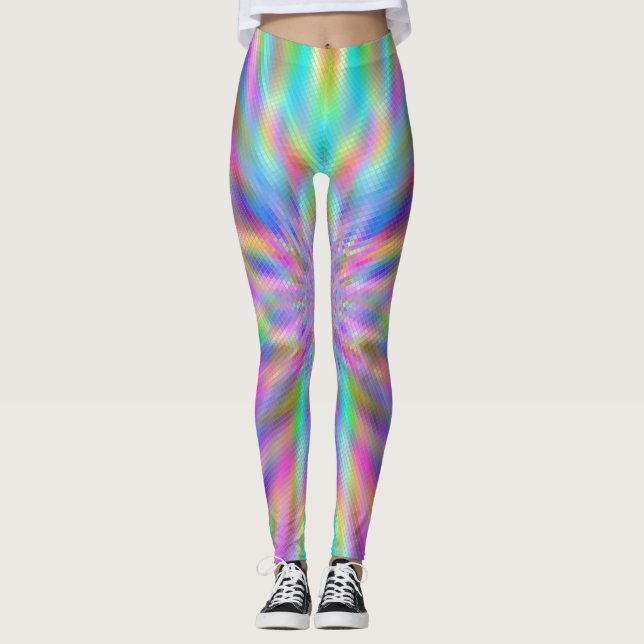 Leggings Blocs Chrome Iridescents (Devant)