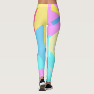 Leggings Blocs colorés focalisés Legings Abstraits