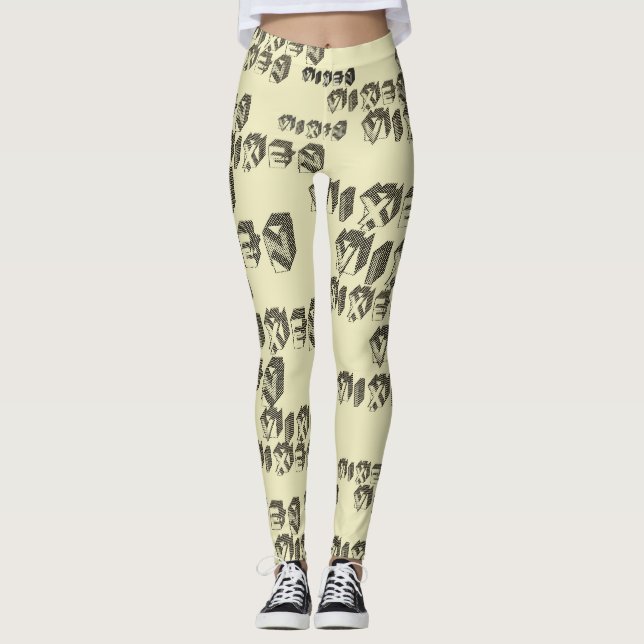 Leggings Blocs Vixen style rétro (Devant)