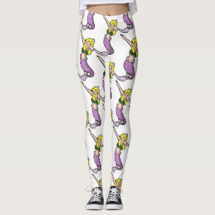 Leggings blonde dabbing mermaid