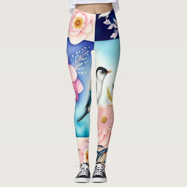 Leggings Blossom & Bird  (Devant)