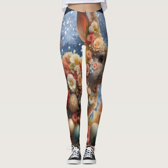 Leggings Blossom Bunny Easter  (Devant)
