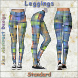 LEGGINGS - Blue Abstract Design<br><div class="desc">Un abstrait en bleu, jaune et plus de couleurs est présenté sur ces Leggings colorés. Disponible en cinq tailles pour femmes (XS, S, M, L, XL). Voir la description "À propos de ce produit" ci-dessous pour des informations générales sur le dimensionnement et le produit. L'image abstraite couvre l'ensemble de la...</div>